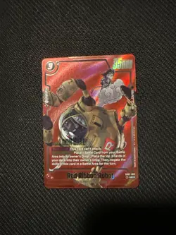 Red Ribbon Robot SB02-060 Alternate Art Manga Booster 02 Dragon Ball Card Englis - Image 1