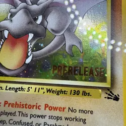 CGC 8.5 Aerodactyl Fossil 1st Edition Cosmos Holo 1/62 Prerelease Pokemon Card - Image 5
