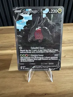 REGIDRAGO V 184/195 RARE Silver Tempest Alt Art Ultra Rare Holo Pokemon Card - Image 1
