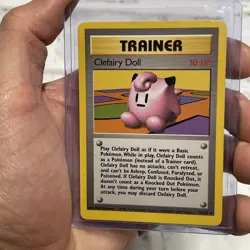 Clefairy Doll 70/102 Rare Unlimited Base Set Pokemon Card Vintage Vtg LP Pokemon - Image 1