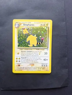 Ampharos 1/64 Neo Revelation 2000 Holo Rare Pokemon Card TCG - Image 1