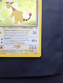 Ampharos 1/64 Neo Revelation 2000 Holo Rare Pokemon Card TCG - Image 4