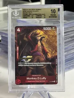 Monkey.D.Luffy (007) (CS 2023 Celebration Pack) One Piece Promotion Cards BGS 10 - Image 1