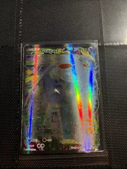 Pokemon Gengar-EX TCG Full Art Ultra Rare Card Phantom Forces 114/119 Holo - Image 1