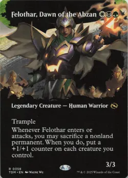 Felothar, Dawn of the Abzan (Borderless) R Tarkir: Dragonstorm 358 LP-NM - Image 1