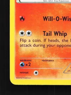 Fennekin 10/124 LP Fates Collide English Pokemon Card TCG - Image 2