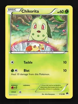 Chikorita 1/122 LP BREAKpoint English Pokemon Card TCG - Image 1