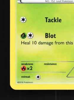 Chikorita 1/122 LP BREAKpoint English Pokemon Card TCG - Image 2