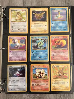Old Pokemon Cards VINTAGE Rare Collection binder Holo WOTC 1999 Era Lot - Image 1