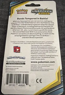 Pokemon TCG Unbroken Bonds Checklane Blister Pack - Eevee - New, Sealed / MINT - Image 2