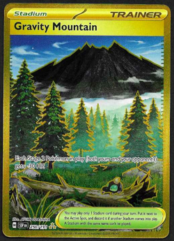 Pokemon TCG - Surging Sparks - Gravity Mountain Hyper Rare - 250/191 NM - Image 1