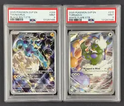 Pokemon TCG Thundurus 209 Tornadus 210 SVP EN Black Star Promo Sequential PSA 9 - Image 1