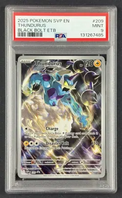 Pokemon TCG Thundurus 209 Tornadus 210 SVP EN Black Star Promo Sequential PSA 9 - Image 2
