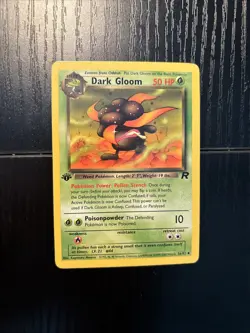 1st Edition Dark Gloom 36/82 Team Rocket Non Holo Uncommon WoTC Pokemon 2000 NM - Image 2