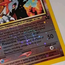 2001 Pokemon TCG Entei Black Star Promo #34 Reverse Holo Swirl NM Nintendo WOTC - Image 4