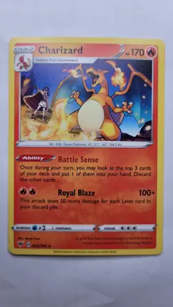 Charizard 25 / 185 Pokemon Vivid Voltage 2020 Near Mint Non Holo Rare - Image 1