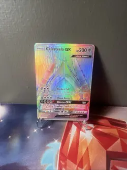 2018 Pokemon Sun Moon FA Celesteela GX Ultra Prism Secret PSA 9 - Image 1
