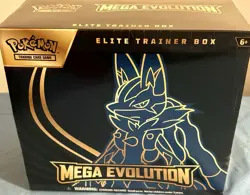Pokemon Mega Evolution Elite Trainer Box (ETB) Lucario - New Factory Sealed - Image 1