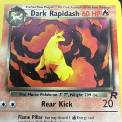 Dark Rapidash 44/82 Team Rocket Pokemon TCG Uncommon Near Mint LP Unlimited - Image 2