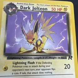 Pokemon TCG Dark Jolteon 38/82 Team Rocket Uncommon Vintage WOTC NM - Image 2