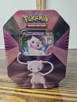 Pokemon TCG Mew V Forces Tin - New & Factory Sealed - 4 packs + Holo Promo - Image 1
