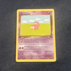 Pokemon TCG WoTC Slowpoke 55/62 Fossil First Edition Near Mint NM - Image 3