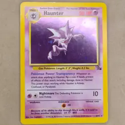 Haunter 6/62 Fossil Holo Rare Pokemon WOTC LP Lightly Played - Image 1