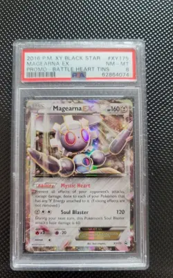 2016 Pokemon XY Magearna EX #XY175 Black Star Promo PSA 8 - Low Pop Discontinued - Image 1
