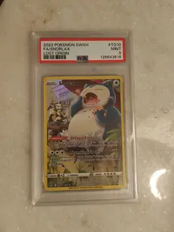 2022 POKEMON SWSH LOST ORIGIN #TG10/TG30 SNORLAX FULL ART TRAINER GALLERY PSA 9 - Image 1