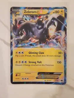 Pokemon TCG Next Destinies #51 Zekrom EX 2012 Ultra Rare - LP - Image 1