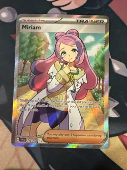 Pokemon Miriam 238/198 Full Art Holo Trainer Ultra Rare Scarlet Violet NM Card - Image 1