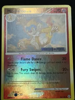 Pokemon Monferno Reverse Holo Stamped Card #56/130 Diamond and Pearl Edition LP+ - Image 4