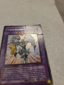 Yugioh Elemental Hero Shining Flare Wingman CT03-EN004 Secret Rare HP Card - Image 4