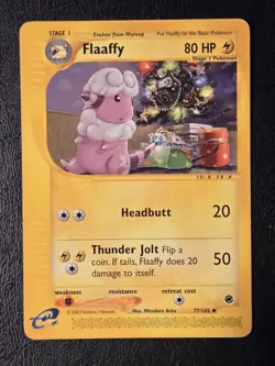 Flaffy 77/165 - Uncommon (Expedition Base Set) - Moderately Played Pokemon Card - Image 1