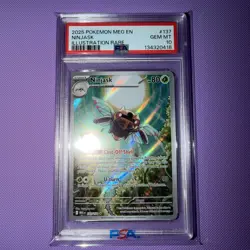 PSA 10 Ninjask IR English Mega Evolution Pokemon Card 137/132 - Image 1