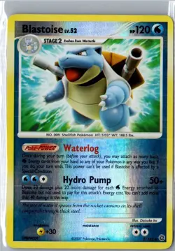 Blastoise 2/132 Secret Wonders Reverse Holo 2007 Pokemon Card NM - Image 1