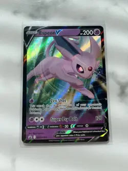Espeon V SWSH201 Holo Black Star Promo Card(Pokemon TCG Sword & Shield) - Image 1