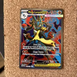 Mega Lucario ex #160/132 Ultra Rare Full Art Pokemon Card Mint Condition - Image 2