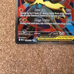 Mega Lucario ex #160/132 Ultra Rare Full Art Pokemon Card Mint Condition - Image 5