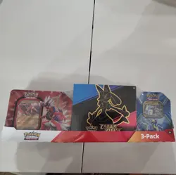 POKEMON Trading Cards TCG Costco 3 Pack Bundle CROWN ZENITH ETB + 2TINS NEW SEAL - Image 2