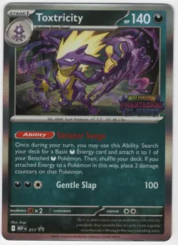 Toxtricity 017 Phantasmal Flames Stamp Promo Pre Release Near Mint Card - Image 1