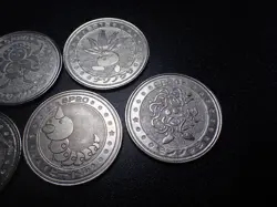 Pokemon Card Meiji Promo Battle Coin x7 Vileplume etc #5510 - Image 3