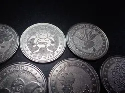 Pokemon Card Meiji Promo Battle Coin x7 Vileplume etc #5510 - Image 4