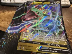 LOT OF (160). Rayquaza V 100/159 Crown Zenith JUMBO Card Pokemon Sword & Shield - Image 1