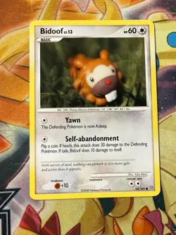 Bidoof 54/100 Non Holo Diamond & Pearl Stormfront Pokemon Card 2008 NM - Image 1