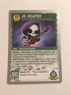 MapleStory iTCG - Jr Reaper 5/60 Silver Version 2008 WOTC Trading Card Game - Image 1