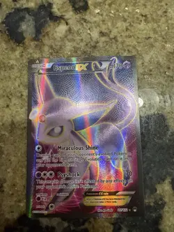 Espeon EX Full Art Ultra Rare Pokemon Card 117/122 Breakpoint - Image 1
