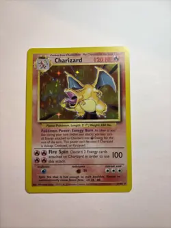 Charizard 4/102 Base Set 1999 Holo Pokemon TCG Card - Mint - Image 2