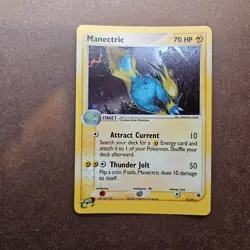 Manectric 9/109 Pokemon EX Ruby & Sapphire Holo Rare Card - LP - Image 1