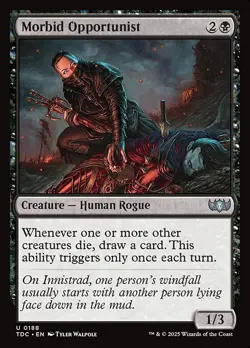 Morbid Opportunist Commander: Tarkir: Dragonstorm NM MTG Non-Foil - Image 1
